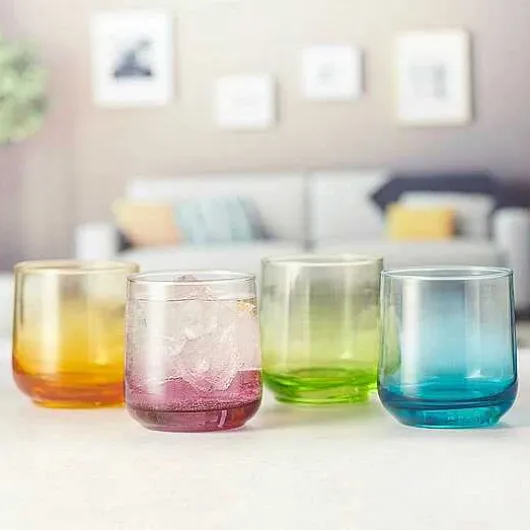 Food Network Anja 4-Pc. Ombre Double Old-Fashioned Glass Set