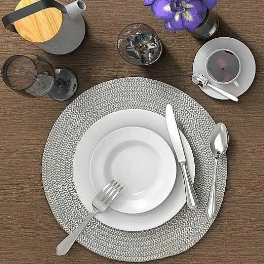 Food Network Braided Gray Placemat 4-Pk.