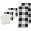 Food Network Buffalo Check Kitchen Towel & Dishcloth 6-Pk.