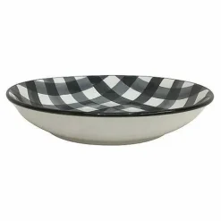Food Network Buffalo Check Dinner Bowl