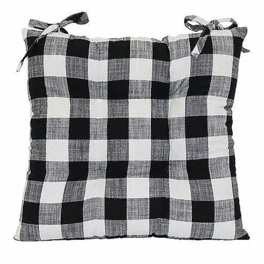 Food Network Buffalo Check Chair Pad