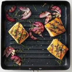 Food Network Hard Anodized 10-In. Square Grill Pan