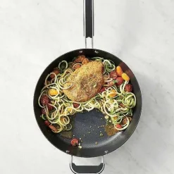Food Network 12-In. Hard-Anodized Nonstick Space Saving Saute Pan With Lid