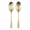 Food Network 2-Pc. Classic Champagne Serving Spoon & Slotted Spoon Set