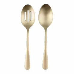 Food Network 2-Pc. Classic Champagne Serving Spoon & Slotted Spoon Set