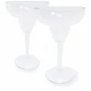 Food Network 2-Pc. Clear Textured Acrylic Margarita Glass Set