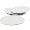 Food Network 4-Pc. Coupe Dinner Plate Set