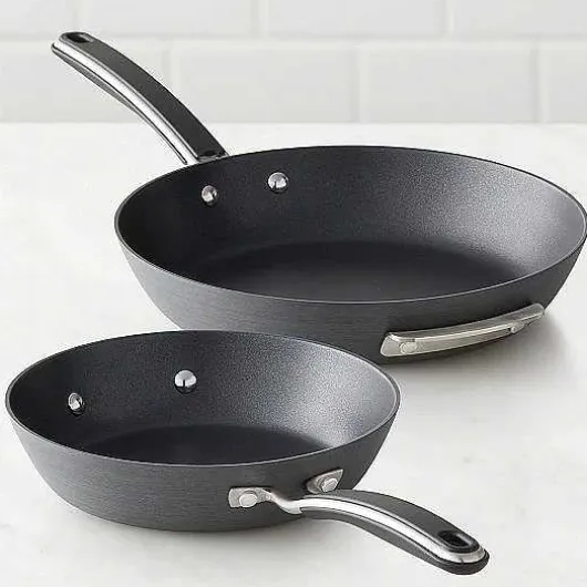 Food Network 2-Pc. Hard-Anodized Skillet Set