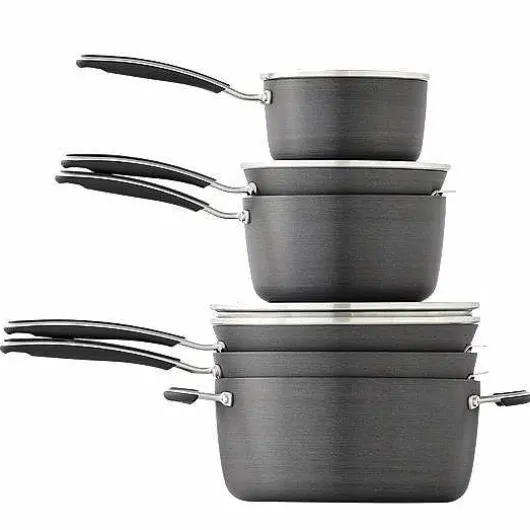 Food Network 10-Pc. Hard-Anodized Nonstick Cookware Set