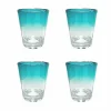 Food Network 4-Pc. Turquoise Ombre Acrylic Double Old-Fashioned Glass Set