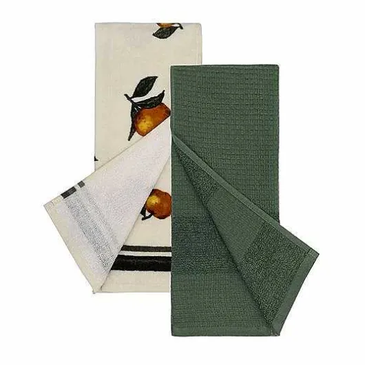 Food Network Pear Oil Painting Kitchen Towel 2-Pk.