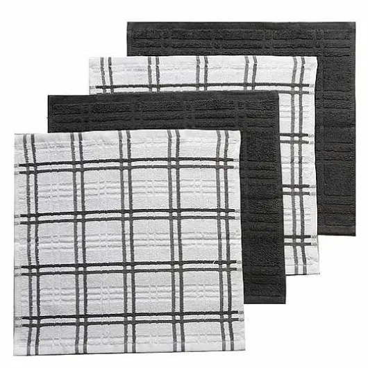 Food Network Plaid Dishcloth 4-Pk.