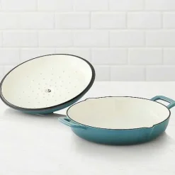Food Network 3.5-Qt. Enameled Cast-Iron Braiser With Lid