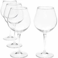 Food Network Signature 4-Pc. Crystal Balloon Red Wine Glass Set
