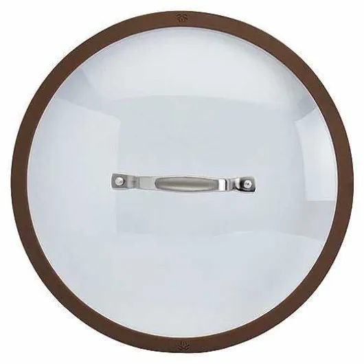 Food Network Textured Titanium 12-In. Nonstick Covered Deep Skillet