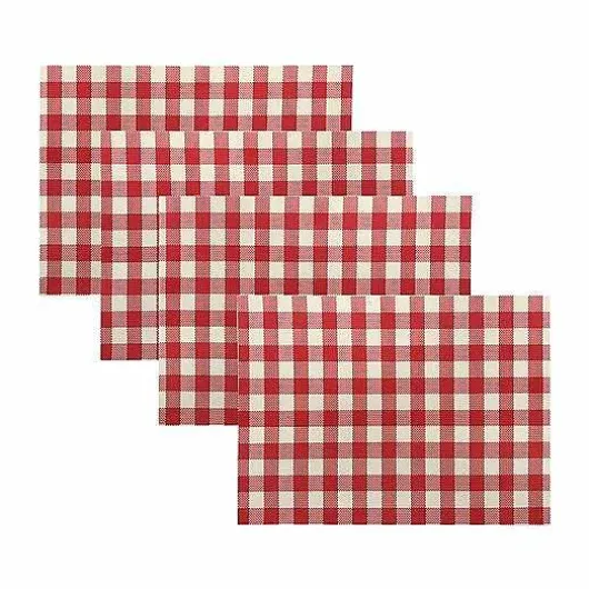 Food Network Vinyl Gingham Placemat 4-Pk.